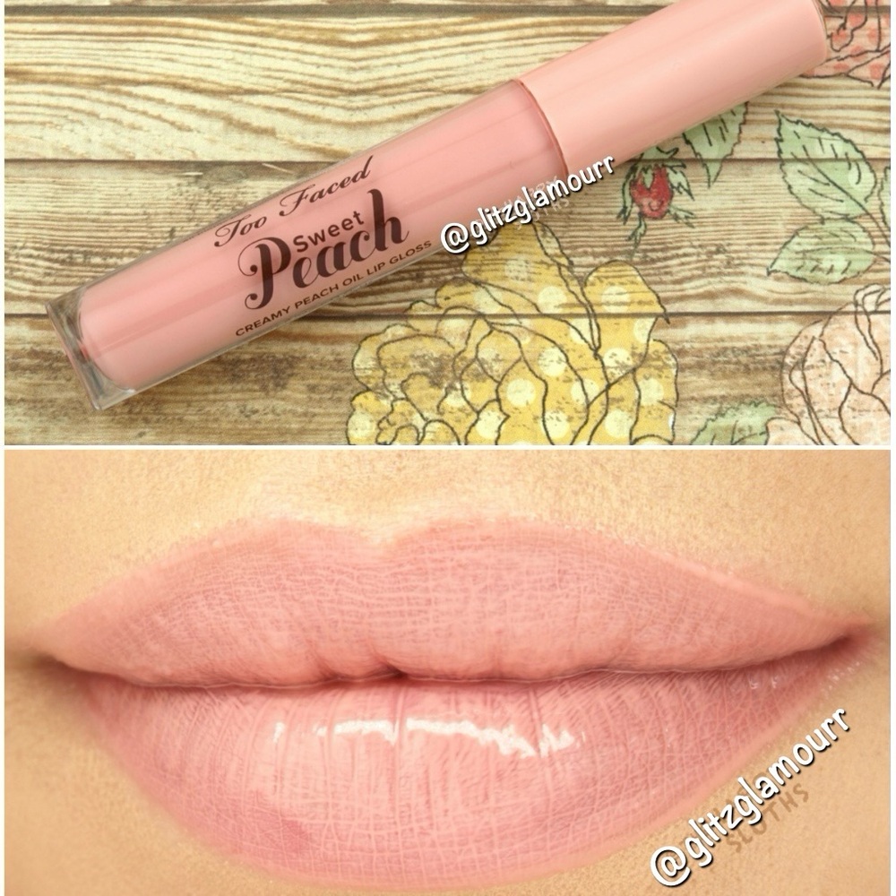🍑Too Faced Sweet Peach Creamy Peach Oil Lip Gloss🍑